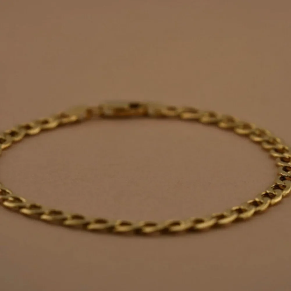 14K Real Gold 4.8 mm Cuban Chain Bracelet | Birthday Gift | Real Gold Cuban |